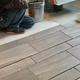 Apparently this is the only picture of the kitchen floor I took. Meh. You can get an idea of the pattern.